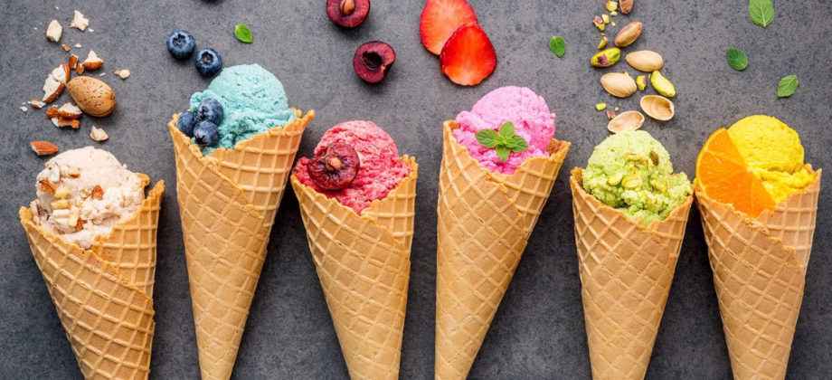 Textura densa característica del gelato italiano