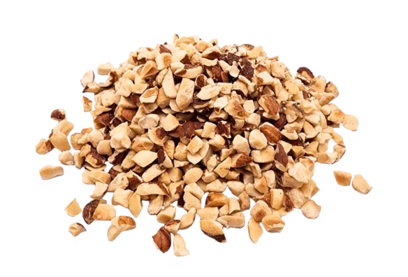 Granela de avellana picada para decoración de helado