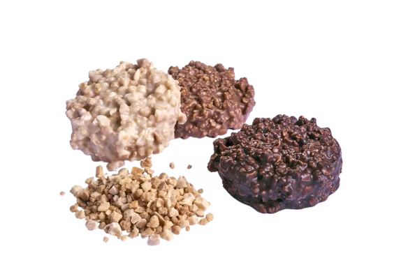 Croccantino chocolate crujiente para decoración de helado