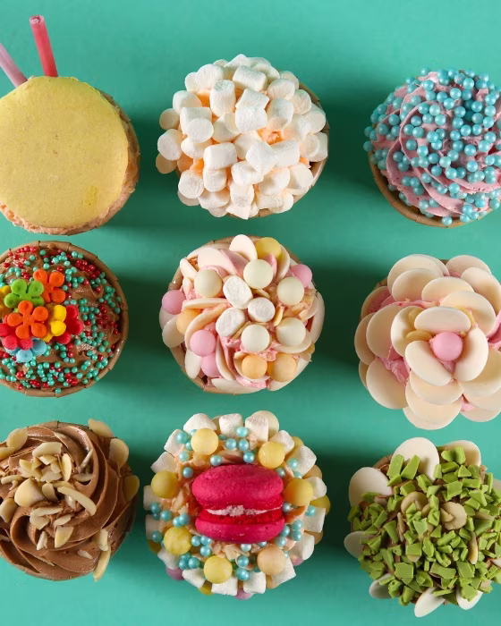 Granelas profesionales crujientes para decoración de helado