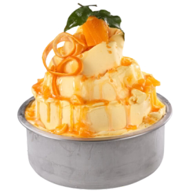 Pasta de mandarina para helado cítrico