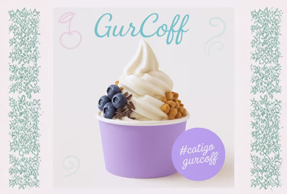 Bases y toppings para helado soft