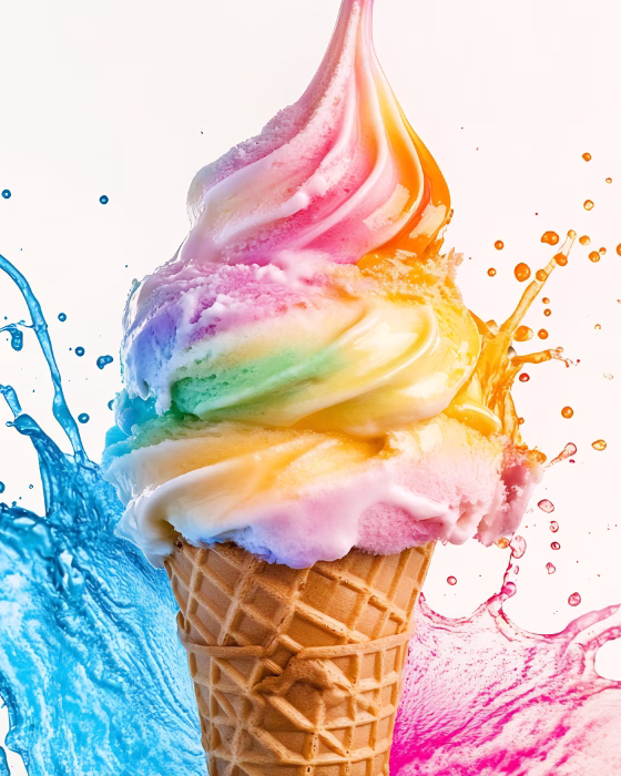 Textura ligera y aireada característica del helado soft con Supergelmix