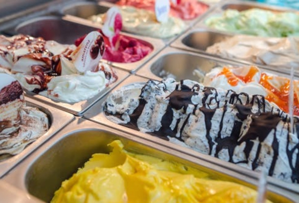 Técnica correcta de veteado con variegato en helado artesanal